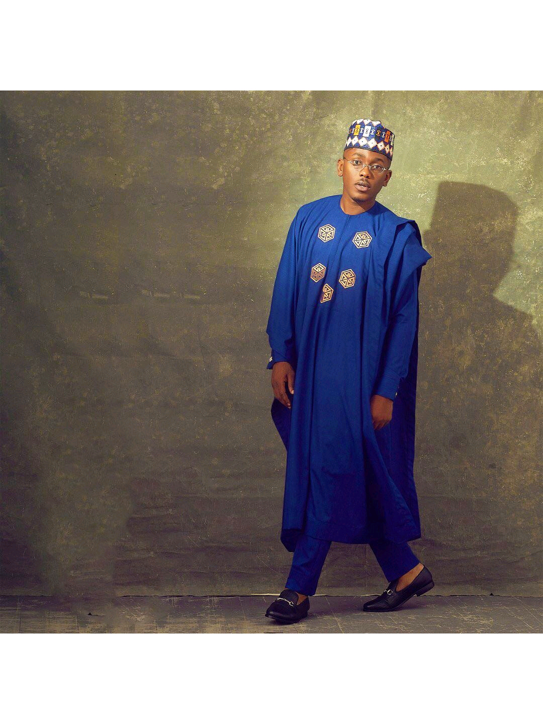 SHOP PREMIUM 3 PIECE LONG SLEEVE AGBADA | ROYAL BLUE