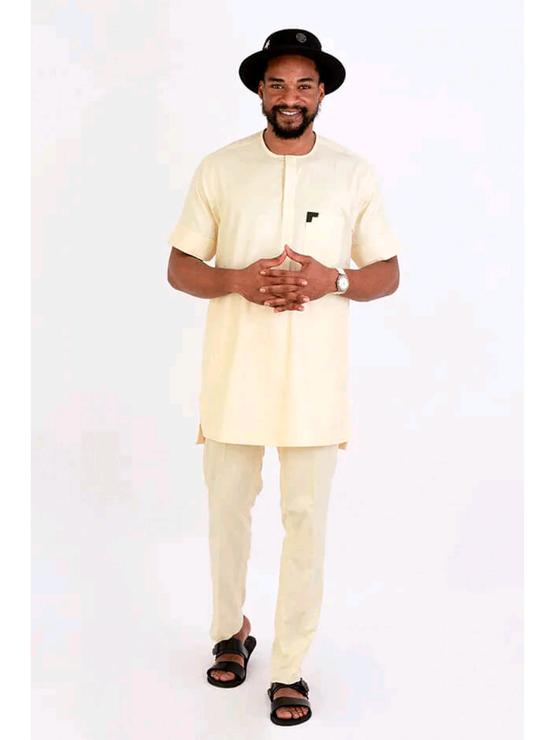 New men KAFTAN SET | YELLOW