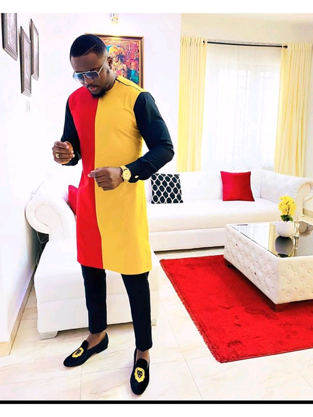 SHOP PREMIUM 3 COLOR LONGSLEEVE KHAFTAN- MULTI COLORED